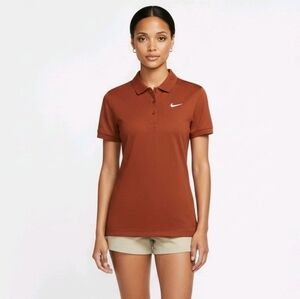 Women's Nike Polo Burnt Orange Size-Small NWT